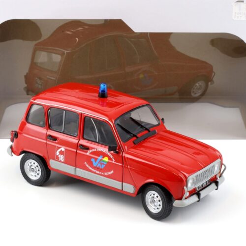 1:18 Solido Renault 4 GTL Pompier du Var Service Departmental red