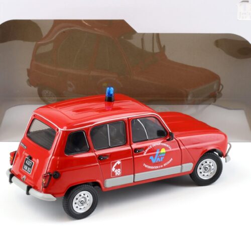 1:18 Solido Renault 4 GTL Pompier du Var Service Departmental red