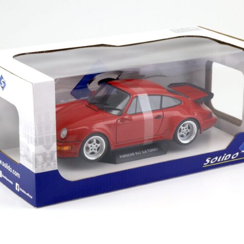 1:18 Solido Porsche 911 964 Turbo 3.6 Coupe 1990 red