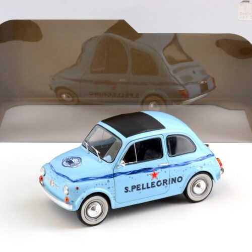 1:18 Solido Fiat 500 San Pellegrino blue