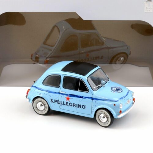 1:18 Solido Fiat 500 San Pellegrino blue