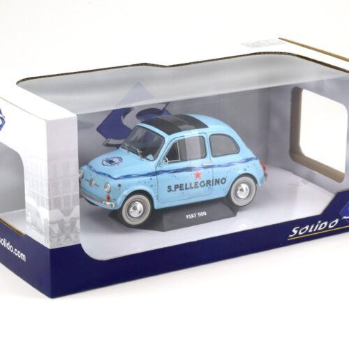 1:18 Solido Fiat 500 San Pellegrino blue