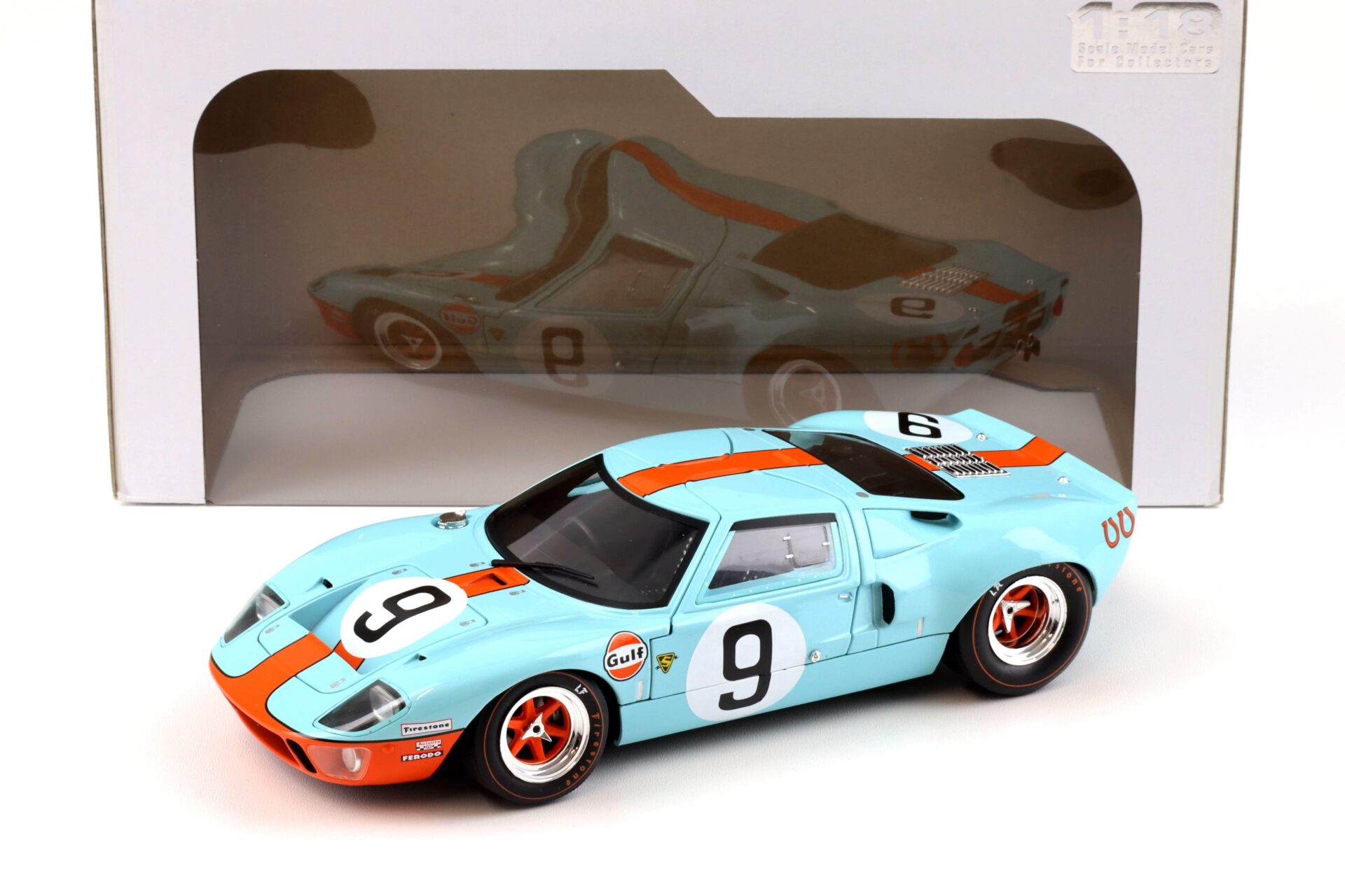 1:18 Solido Ford GT40 Winner 24h Le Mans 1968 #9 Rodriguez, Bianchi Gulf blue