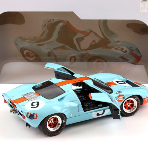 1:18 Solido Ford GT40 Winner 24h Le Mans 1968 #9 Rodriguez, Bianchi Gulf blue
