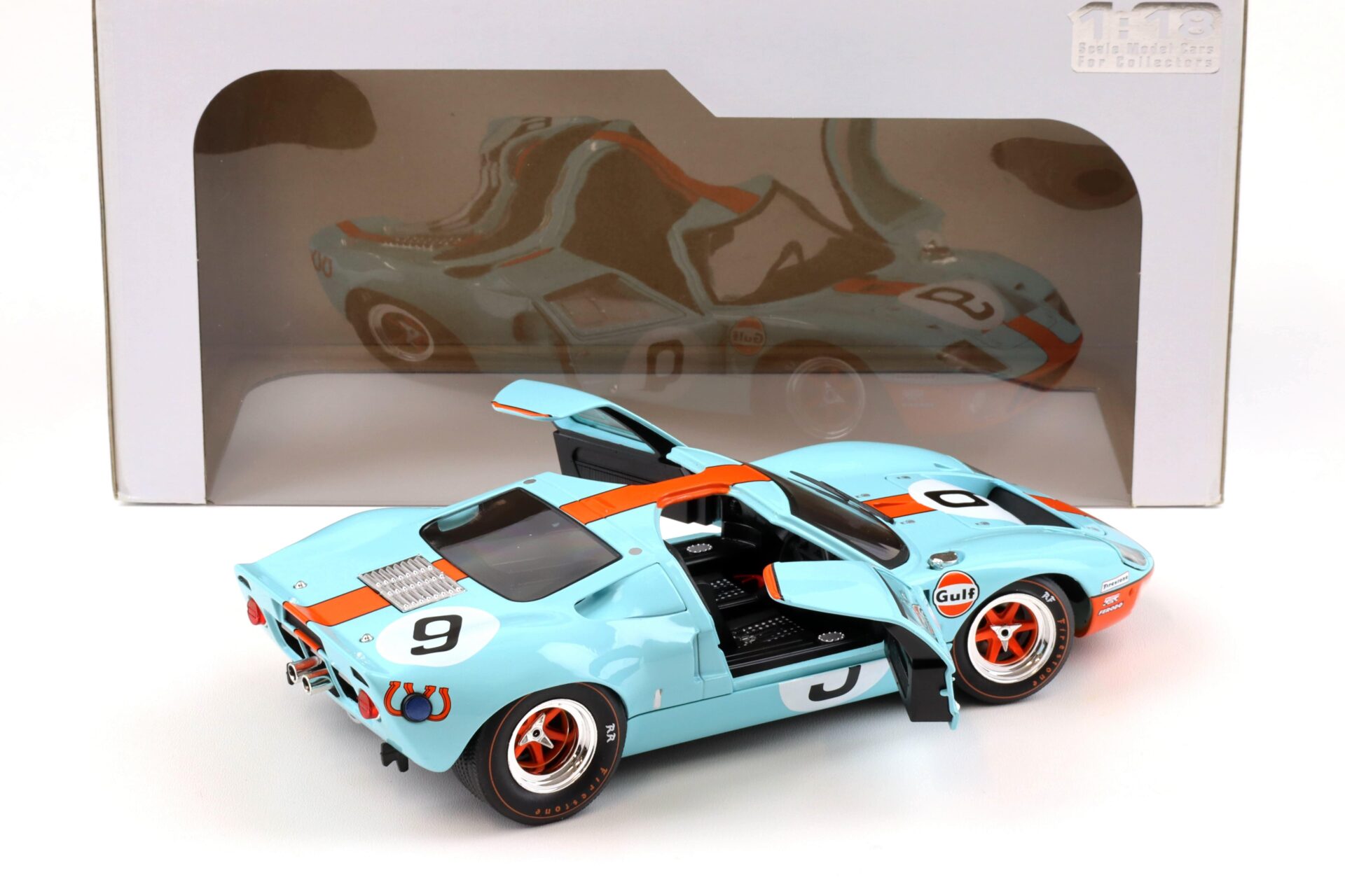 1:18 Solido Ford GT40 Winner 24h Le Mans 1968 #9 Rodriguez, Bianchi Gulf blue
