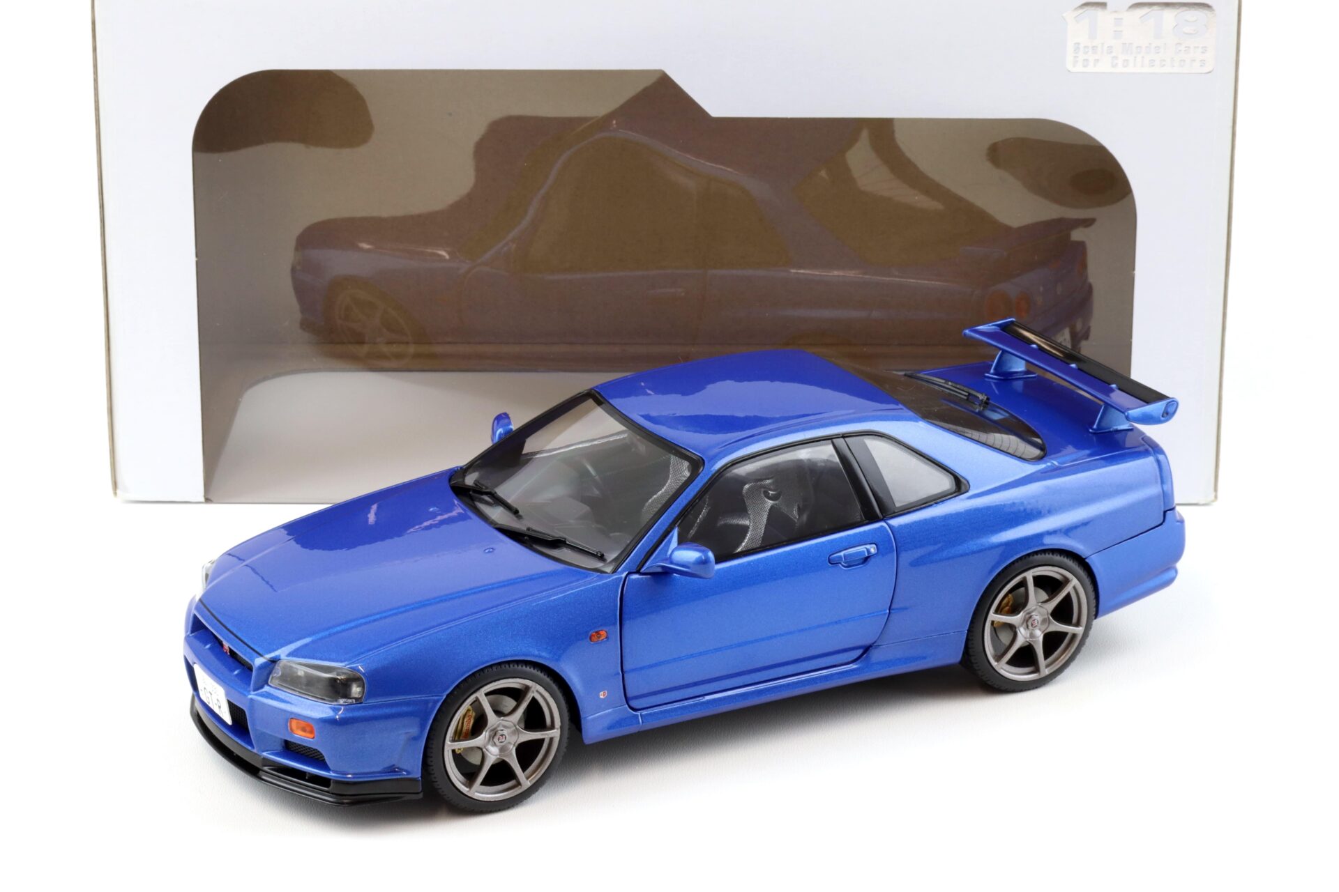 1:18 Solido Nissan Skyline GT-R R34 Bayside blue 1999
