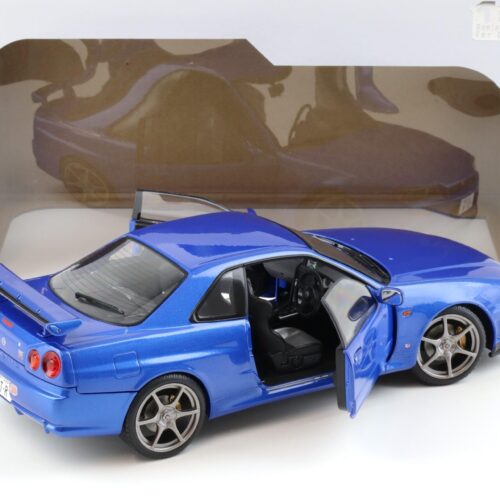 1:18 Solido Nissan Skyline GT-R R34 Bayside blue 1999