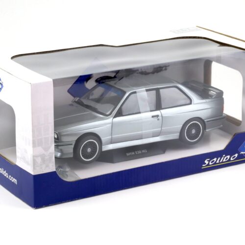1:18 Solido BMW M3 E30 Cecotto silver/ grey metallic 1990