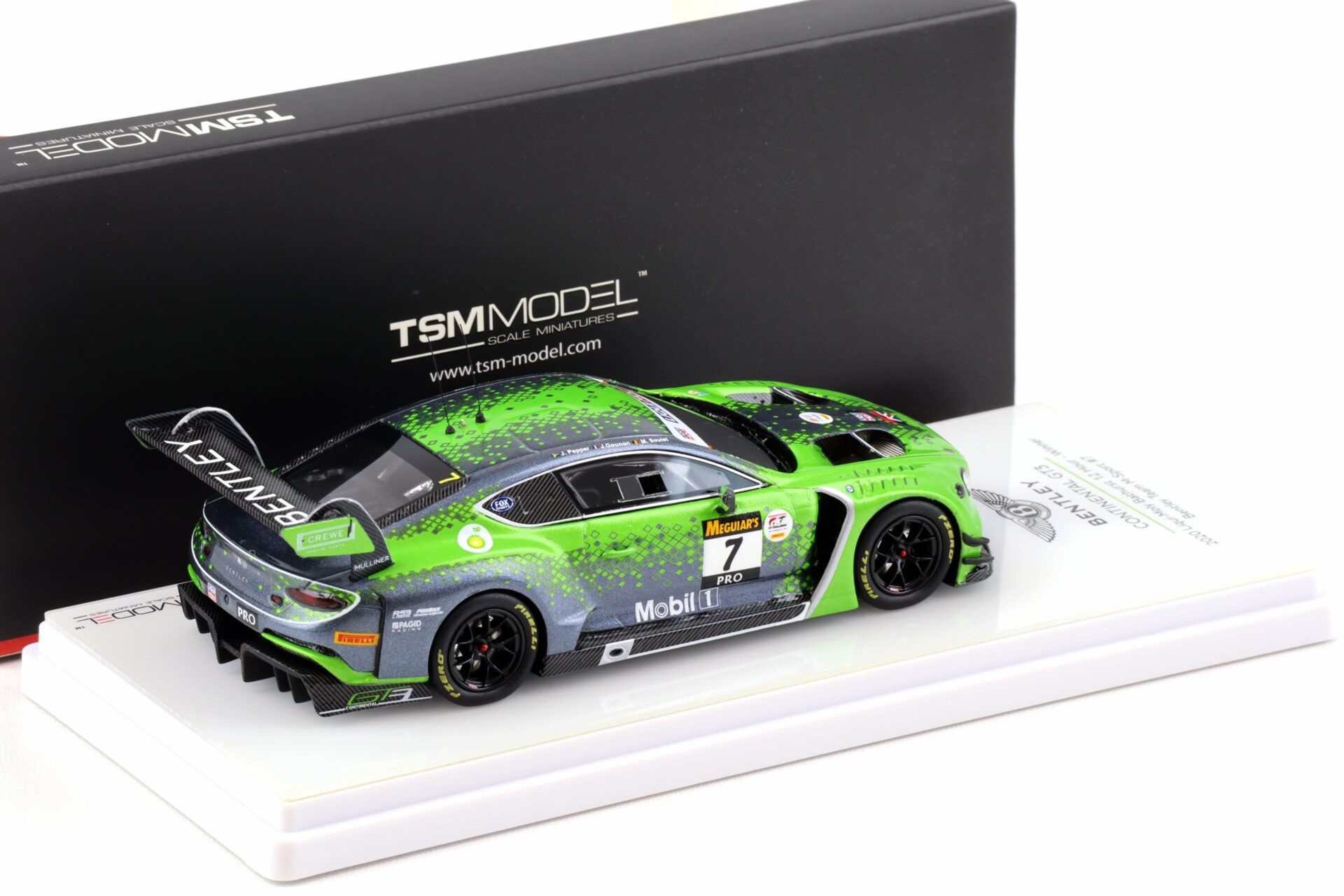 1:43 TSM Model Bentley Continental GT3 #7 Bathurst 12h Winner 2020 Liqui-Moly