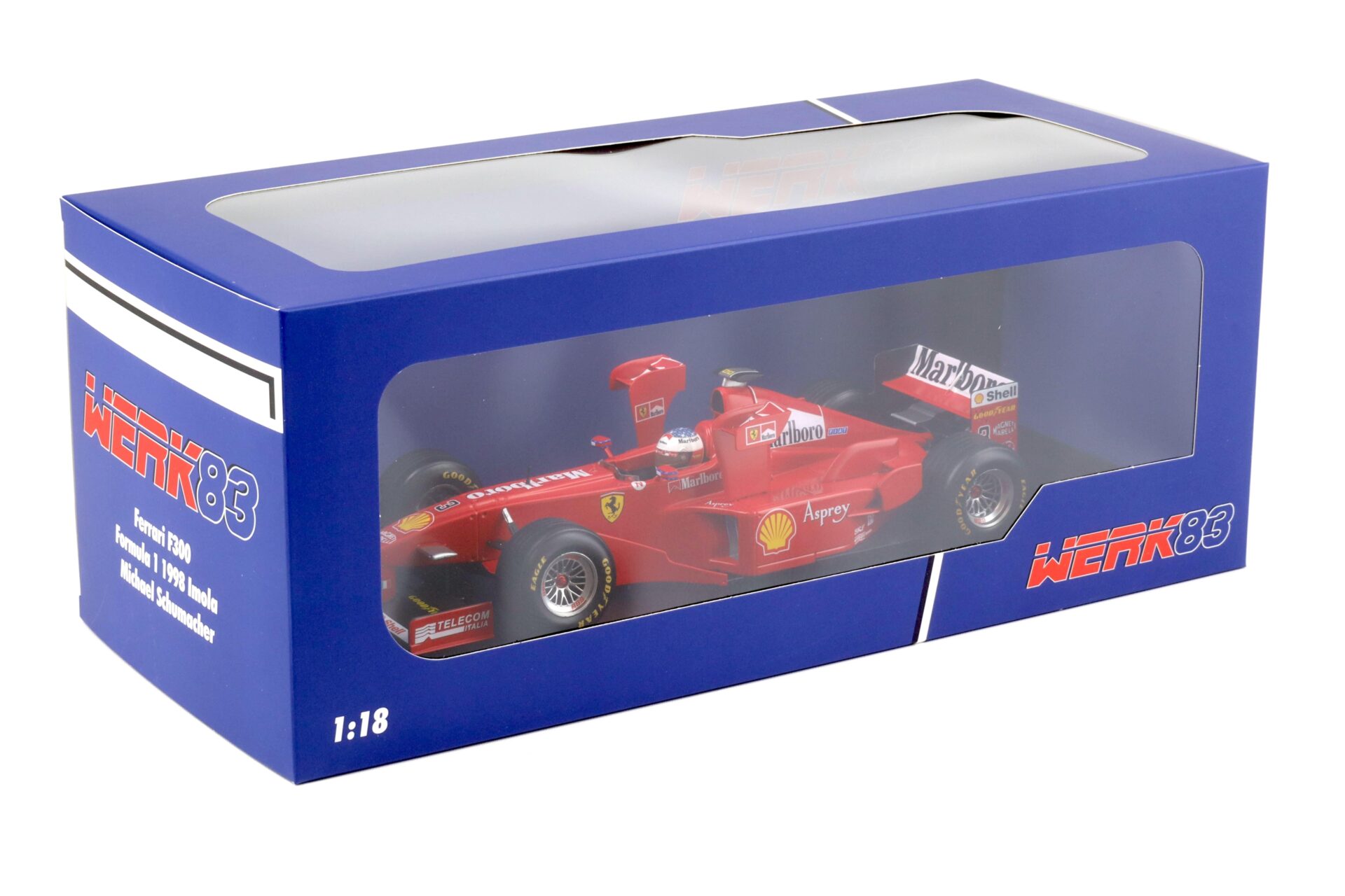 1:18 WERK83 Ferrari F300 Formel 1 F1 Imola Tower Wing 1998 Michael Schumacher #3