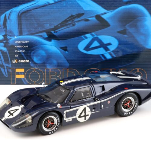 1:18 Exoto Ford GT40 MK IV 24h Le Mans 1967 Hulme/ Ruby #4 blue RLG18056