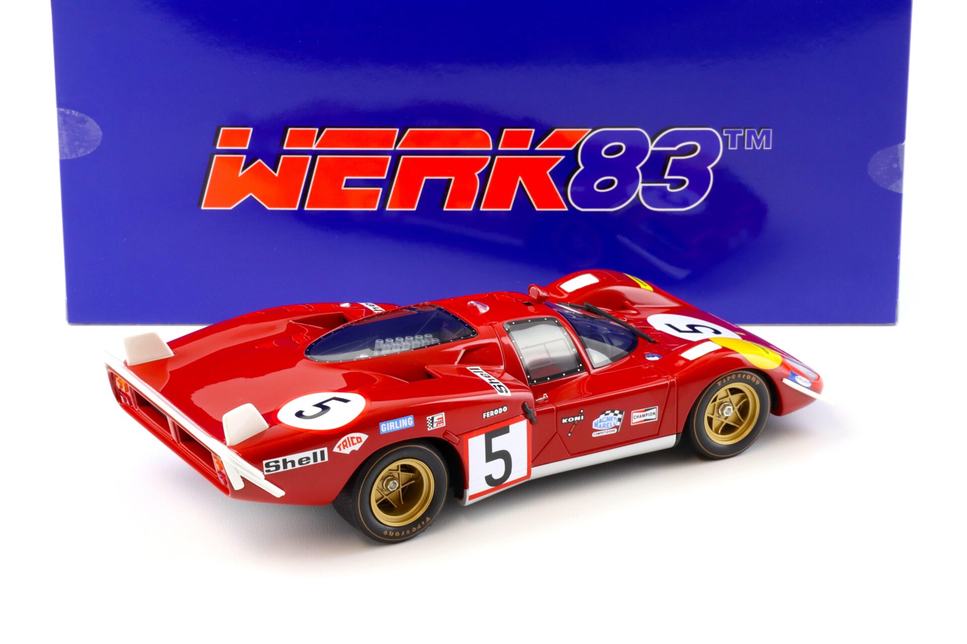 1:18 WERK83 Resin Ferrari 512S 24h Le Mans 1970 #5 Ickx/ Schetty