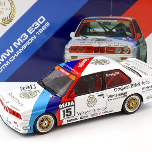 1:18 WERK83 BMW M3 E30 #15 DTM Champion 1989 Ravaglia Warsteiner Collectors box