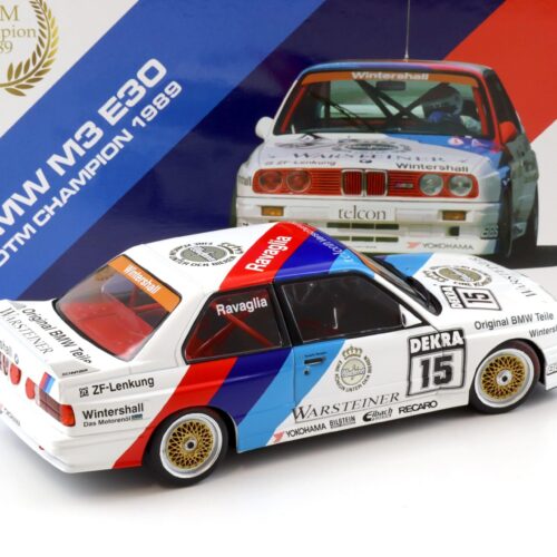 1:18 WERK83 BMW M3 E30 #15 DTM Champion 1989 Ravaglia Warsteiner Collectors box