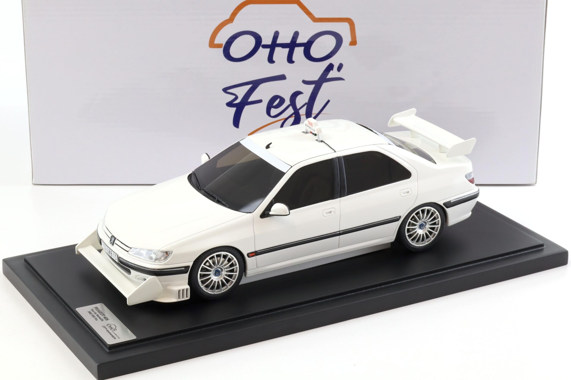 1:18 OTTO mobile OT1120 Peugeot 406 Taxi 1998 white OTTO Fest 15th Anniversary