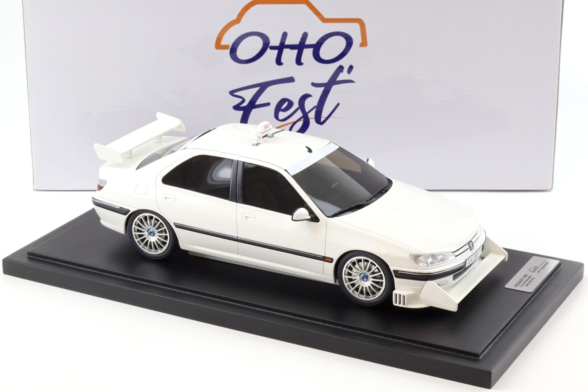 1:18 OTTO mobile OT1120 Peugeot 406 Taxi 1998 white OTTO Fest 15th Anniversary