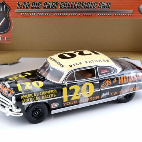 1:18 Highway61 Hudson Hornet Race Car Origins of Speed #120 black/ white