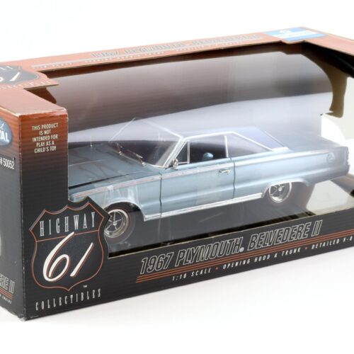 1:18 Highway61 Plymouth Belvedere II blue metallic/ dark blue 1967