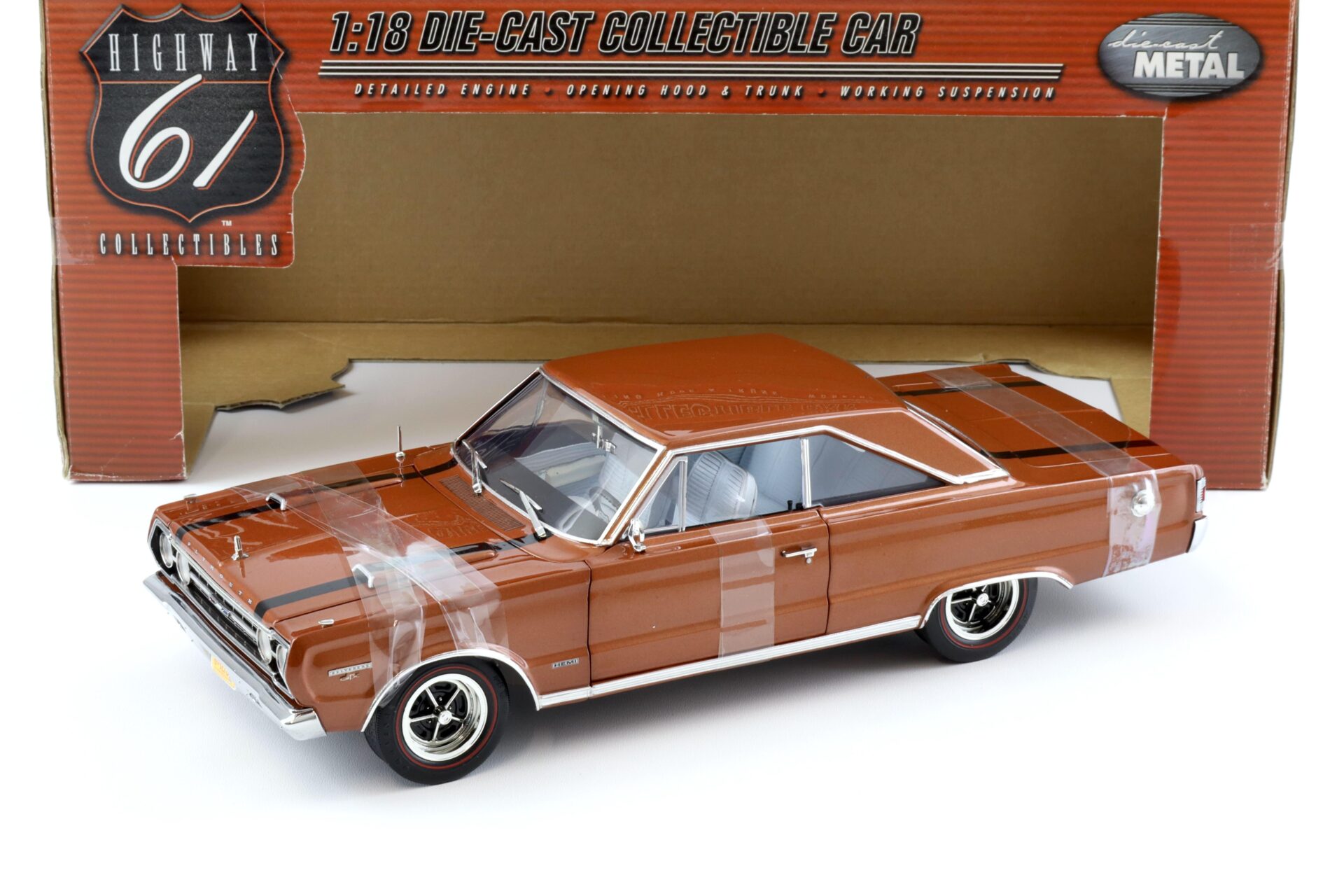 1:18 Highway61 Plymouth GTX 1967 turbine bronze