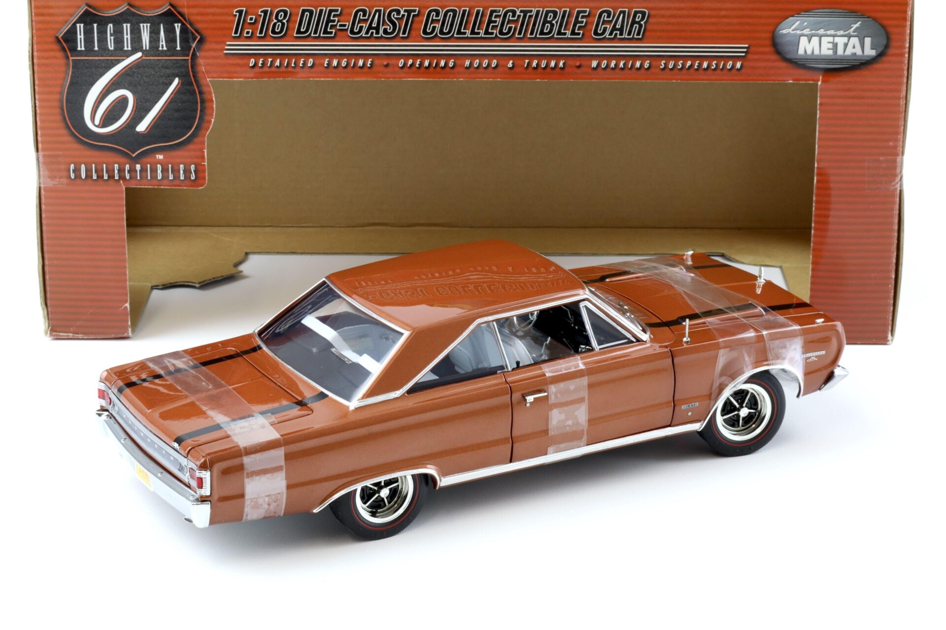 1:18 Highway61 Plymouth GTX 1967 turbine bronze