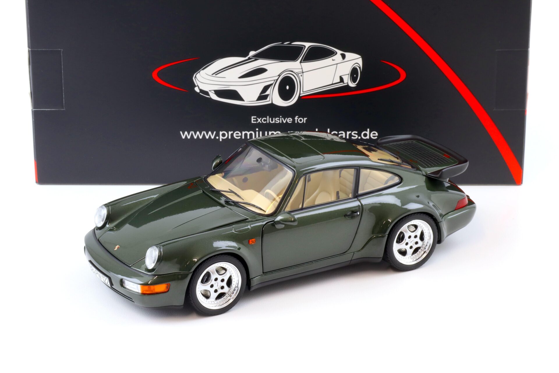 1:18 Norev Porsche 911 964 Turbo 3.6 Coupe 1993 Oak green metallic - Limited 999 pcs.