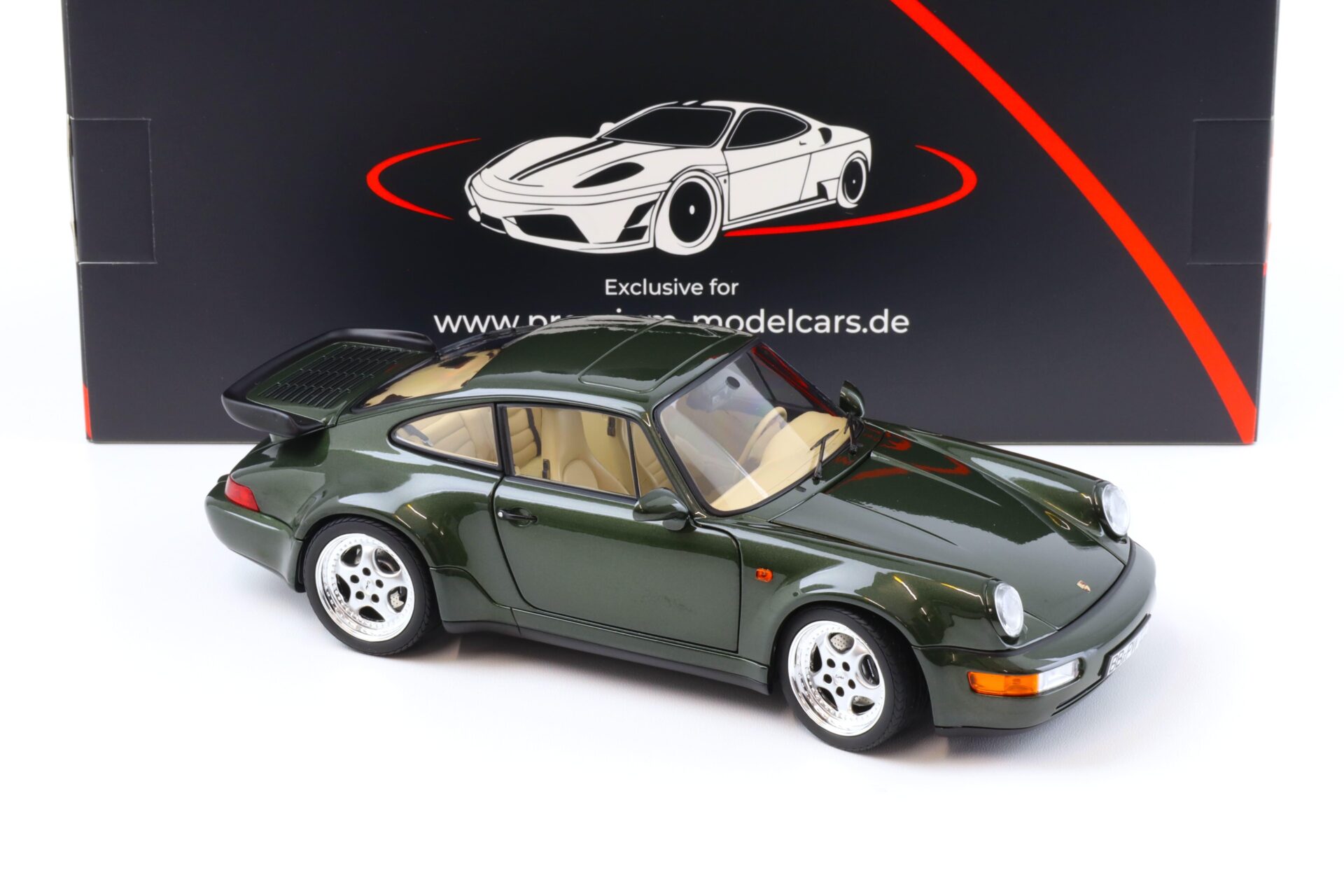 1:18 Norev Porsche 911 964 Turbo 3.6 Coupe 1993 Oak green metallic - Limited 999 pcs.