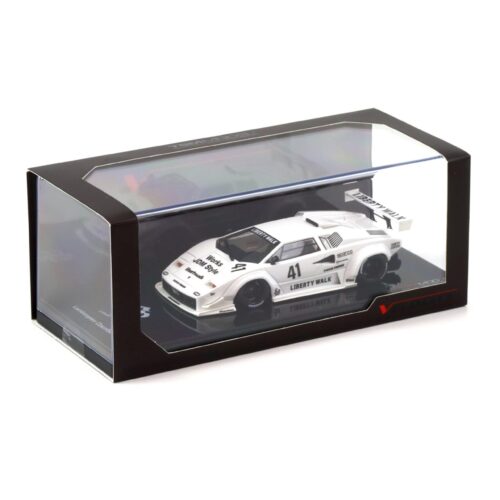 1:43 TSM Model Lamborghini Countach LB-WORKS 2024 Tokyo Auto Salon white TSMV0024