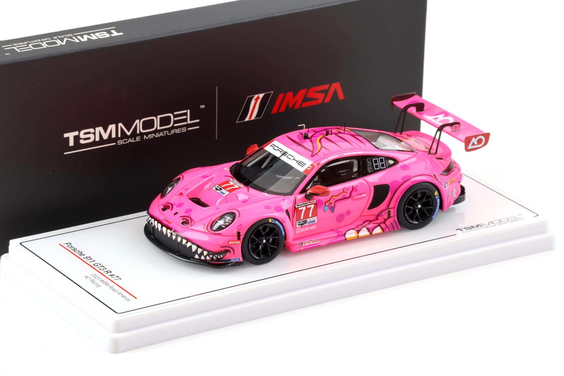 1:43 TSM Model Porsche 911 992 GT3 R #77 IMSA Road America 2024 AO Racing TSM430843