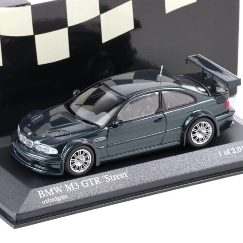 1:43 Minichamps BMW M3 E46 GTR Street Coupe 2001 Oxford green metallic