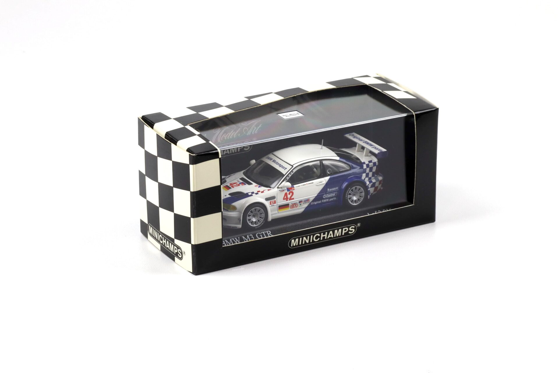 1:43 Minichamps BMW M3 E46 GTR Petit Le Mans 2001 #42 Lehto/ Ekblom/ Wendlinger