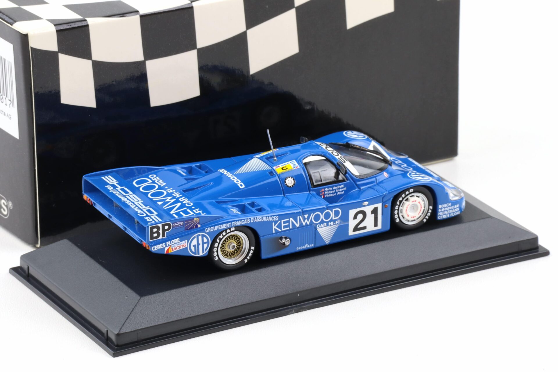 1:43 Minichamps Porsche 956L 24h Le Mans 1983 Kenwood #21 Andretti/ Alliot
