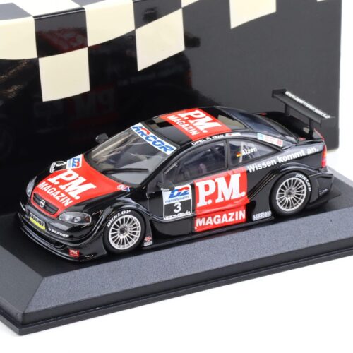 1:43 Minichamps Opel V8 Coupe DTM 2000 Team Holzer #3 U.Alzen P.M. Magazin