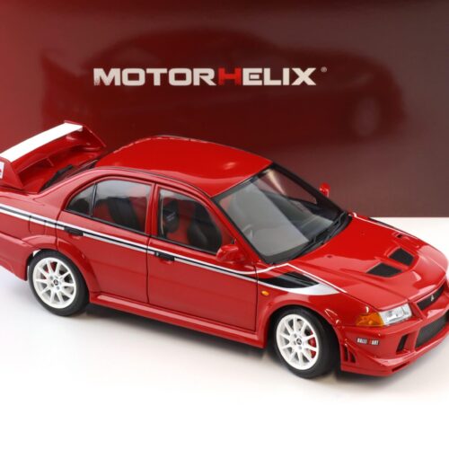 1:18 Motorhelix Mitsubishi Lancer Evolution VI (6.5) GSR T.M.E Passion red M84302