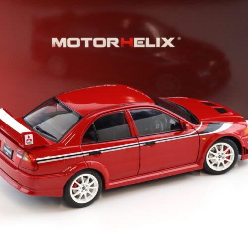 1:18 Motorhelix Mitsubishi Lancer Evolution VI (6.5) GSR T.M.E Passion red M84302