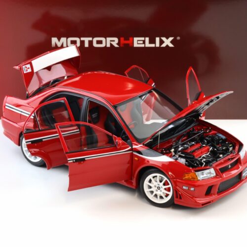 1:18 Motorhelix Mitsubishi Lancer Evolution VI (6.5) GSR T.M.E Passion red M84302