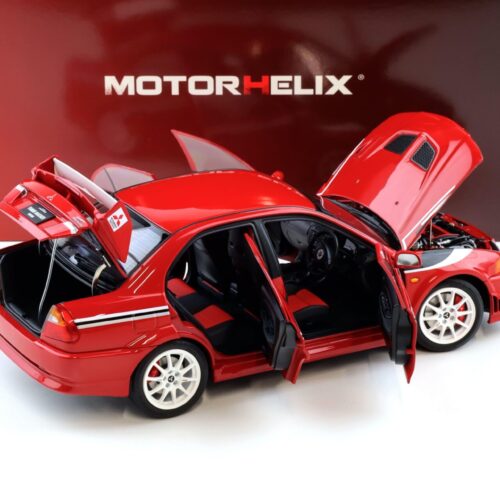 1:18 Motorhelix Mitsubishi Lancer Evolution VI (6.5) GSR T.M.E Passion red M84302