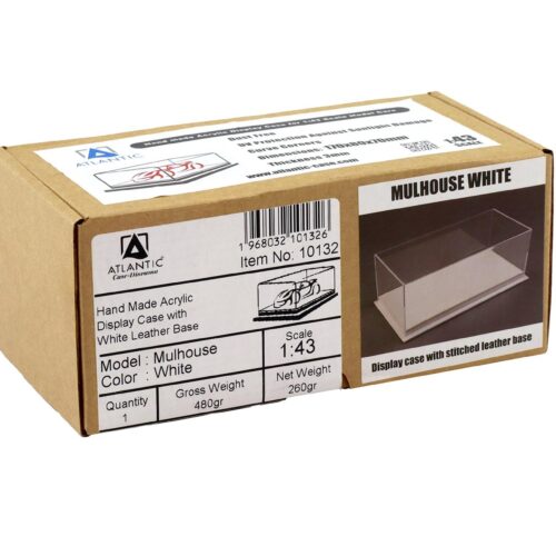 1:43 Atlantic Vitrine Show Case Display Case MULHOUSE with white leather Base