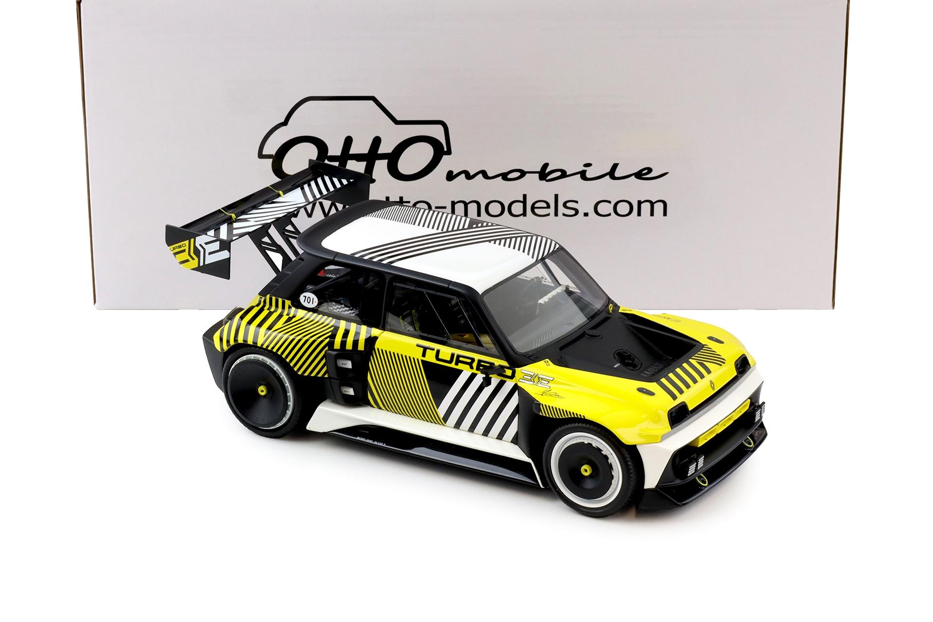 1:18 OTTO mobile OT1171 Renault 5 Turbo 3E E-Tech RMC Look 2024 yellow/ black