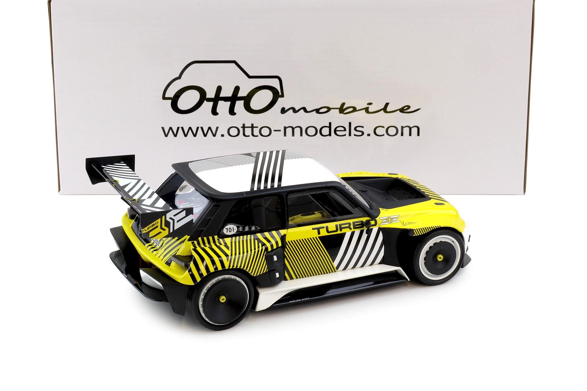 1:18 OTTO mobile OT1171 Renault 5 Turbo 3E E-Tech RMC Look 2024 yellow/ black