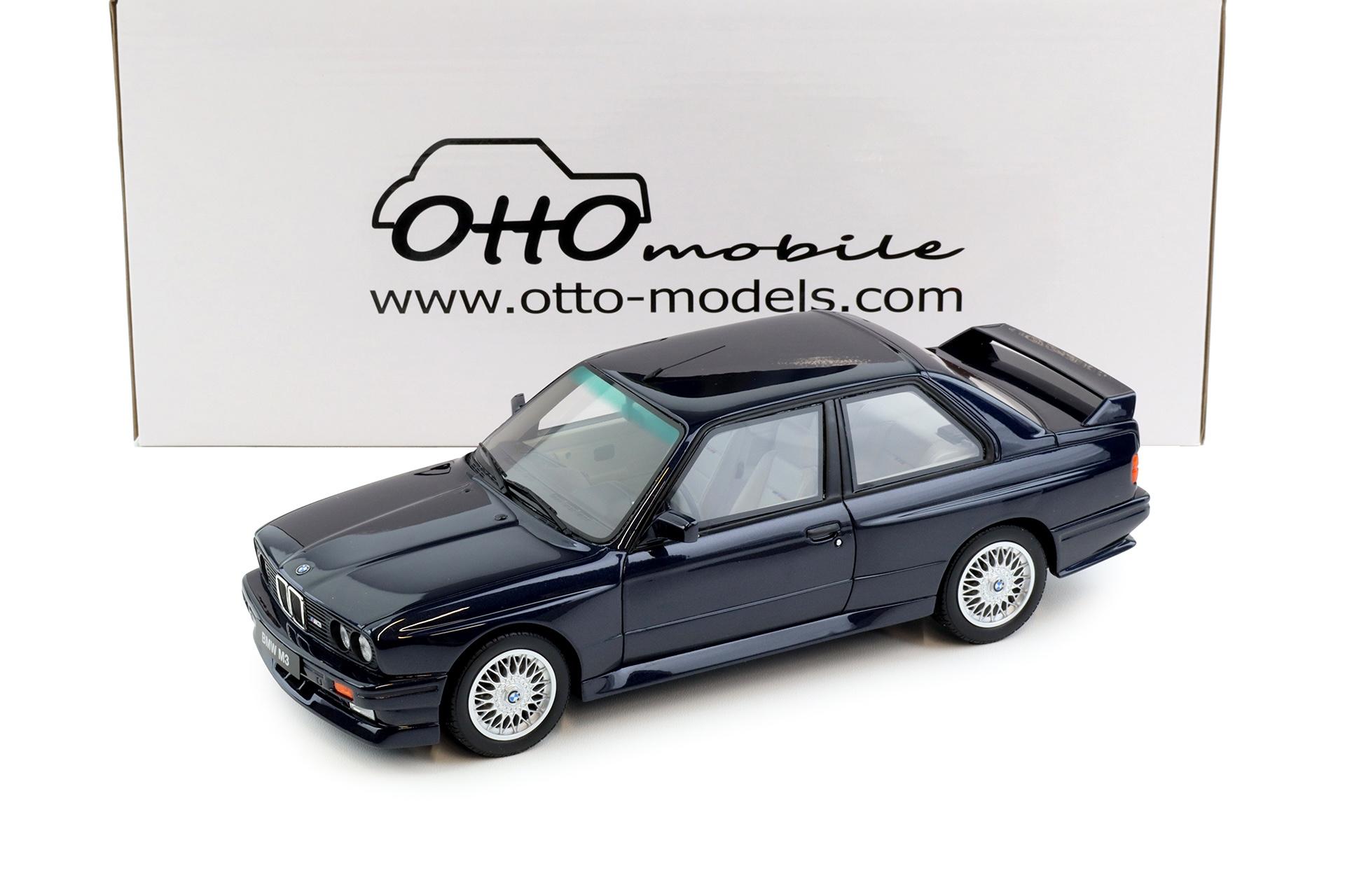 1:18 OTTO mobile OT1216 BMW M3 E30 Europameister Macau blue metallic 1988