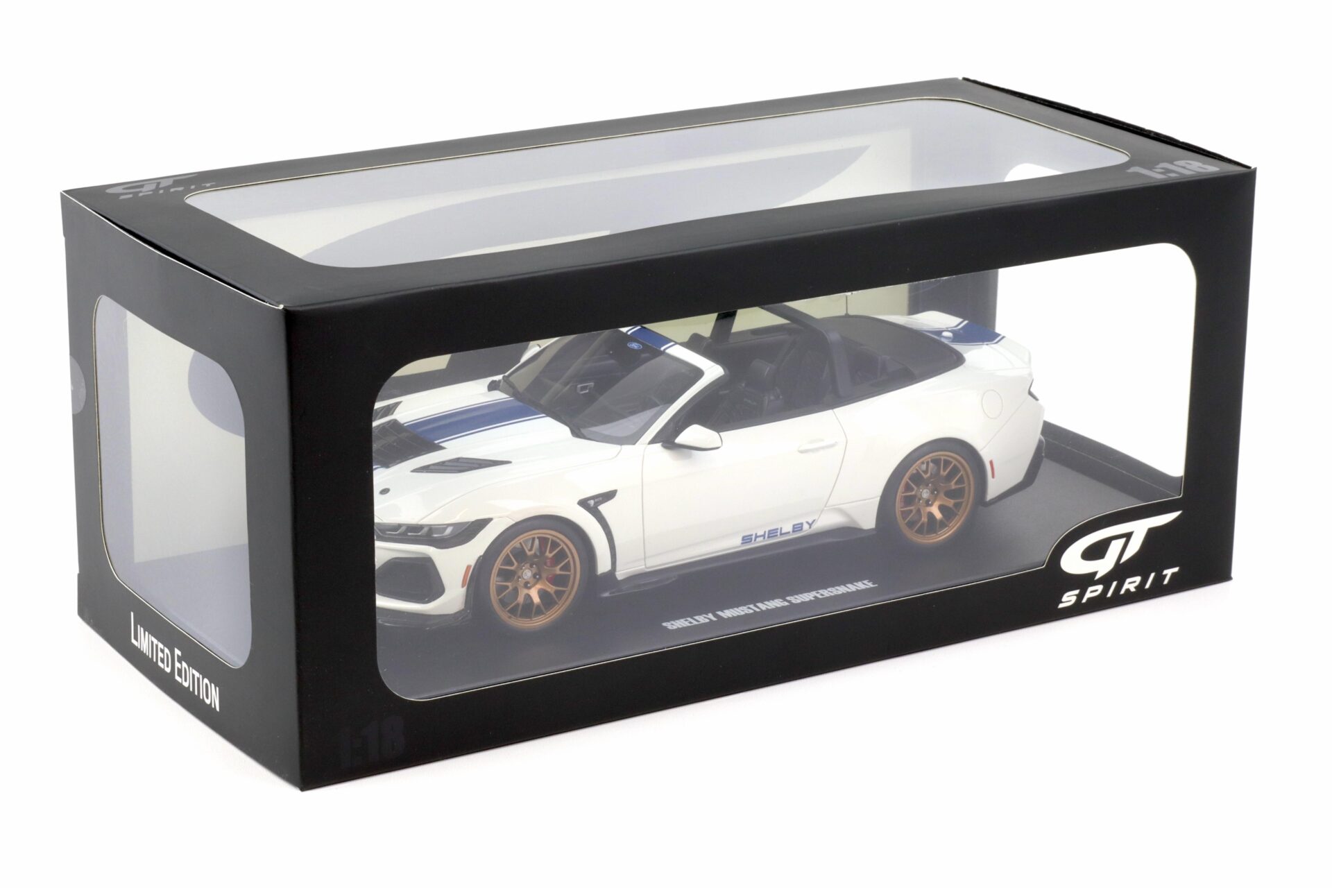 1:18 GT Spirit GT572 Shelby Mustang Supersnake Oxford white/ blue stripe 2025