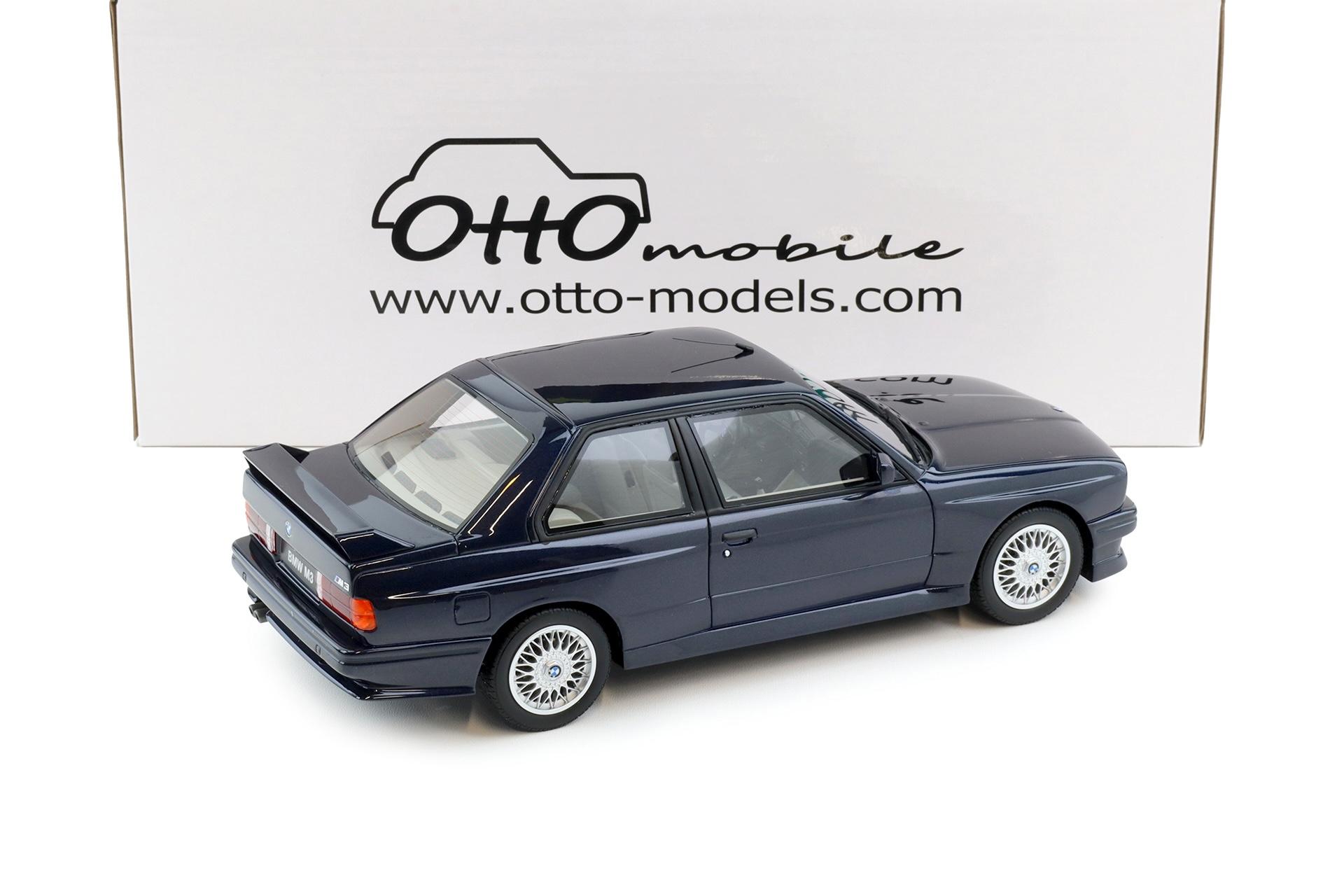 1:18 OTTO mobile OT1216 BMW M3 E30 Europameister Macau blue metallic 1988