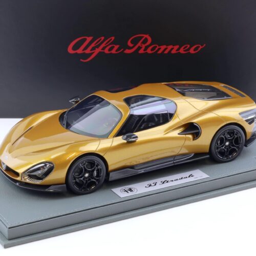 1:18 BBR Alfa Romeo 33 Stradale Ocra gold metallic - Limited 133 pcs.