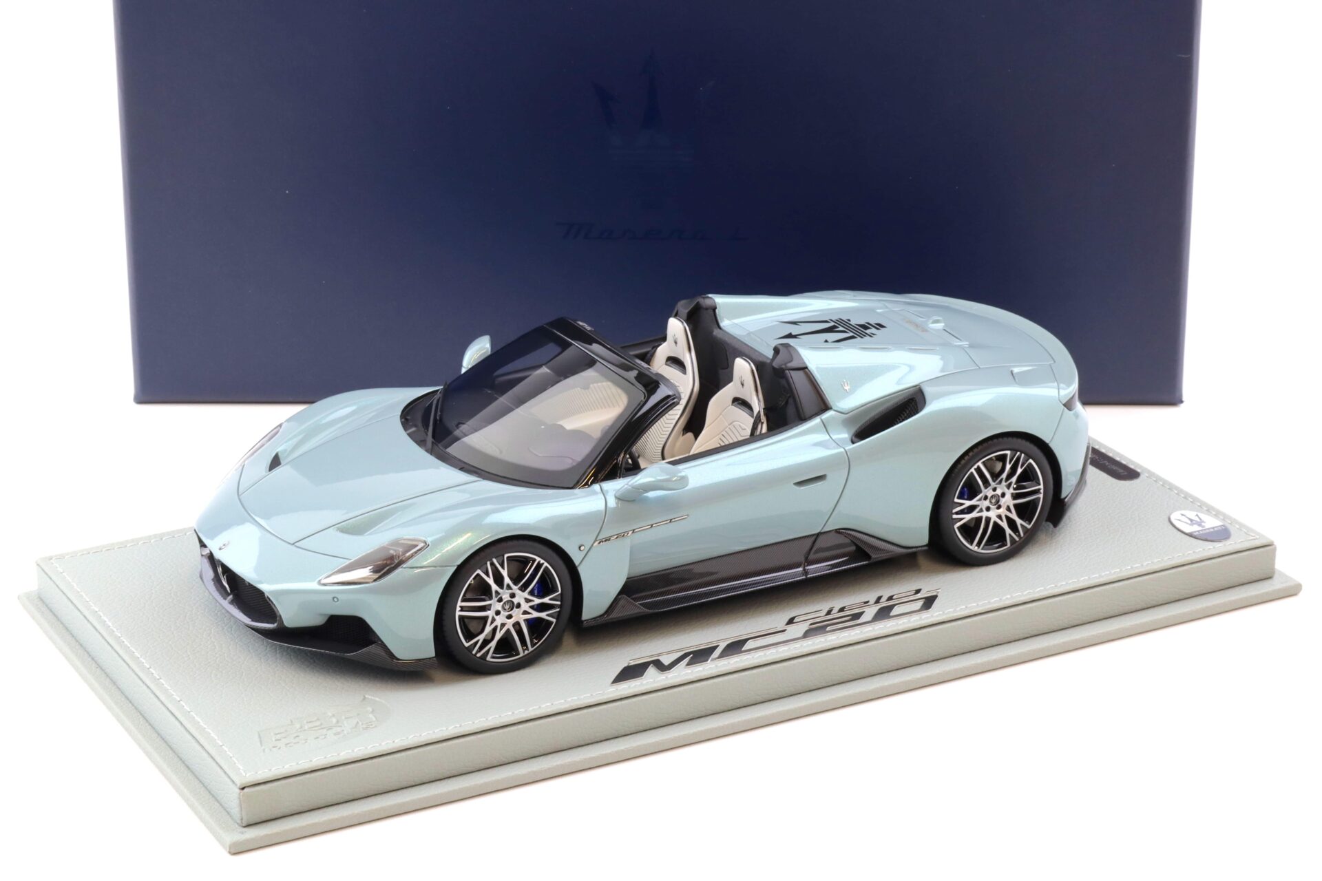1:18 BBR Maserati MC20 Roadster 2022 Cielo Acqua Marina - Limited 250 pcs.