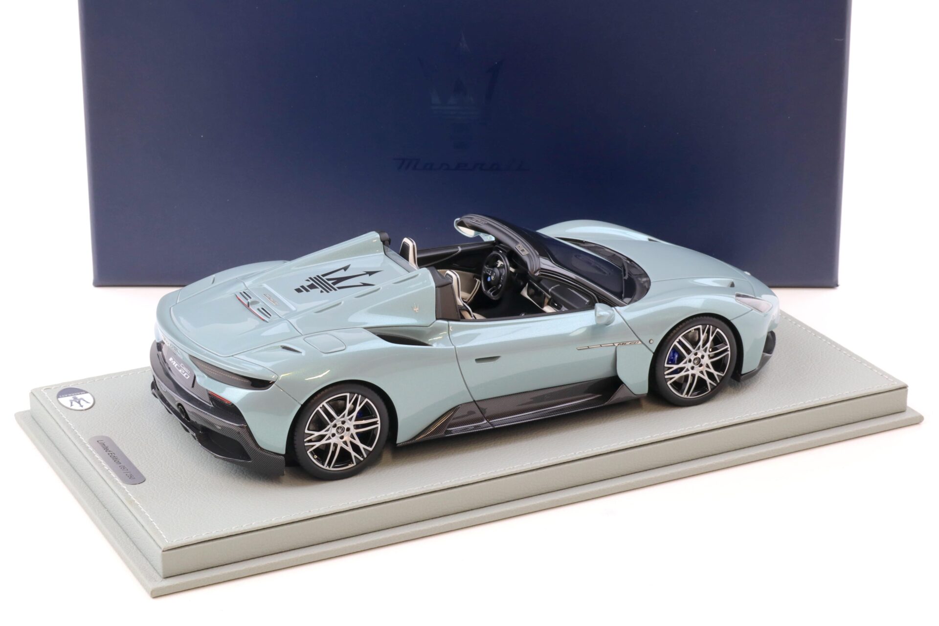 1:18 BBR Maserati MC20 Roadster 2022 Cielo Acqua Marina - Limited 250 pcs.