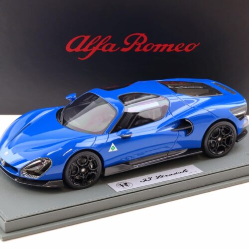 1:18 BBR Alfa Romeo 33 Stradale Blue reale - Limited 133 pcs.