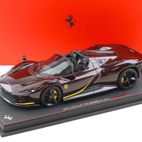 1:18 BBR Ferrari SP3 Daytona tetto aperto Rosso Rubino/ yellow - Limited 79 pcs.