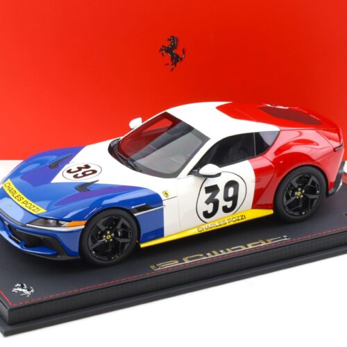 1:18 BBR Ferrari 12Cilindri Tribute to Le Mans 1972 Charles Pozzi #39 - Limited 48 pcs.