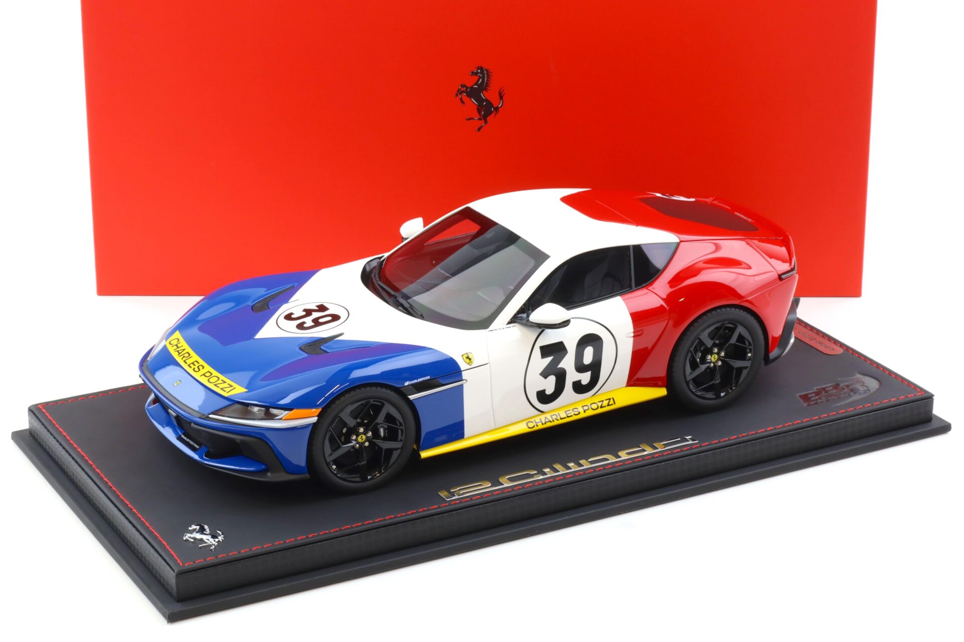 1:18 BBR Ferrari 12Cilindri Tribute to Le Mans 1972 Charles Pozzi #39 - Limited 48 pcs.