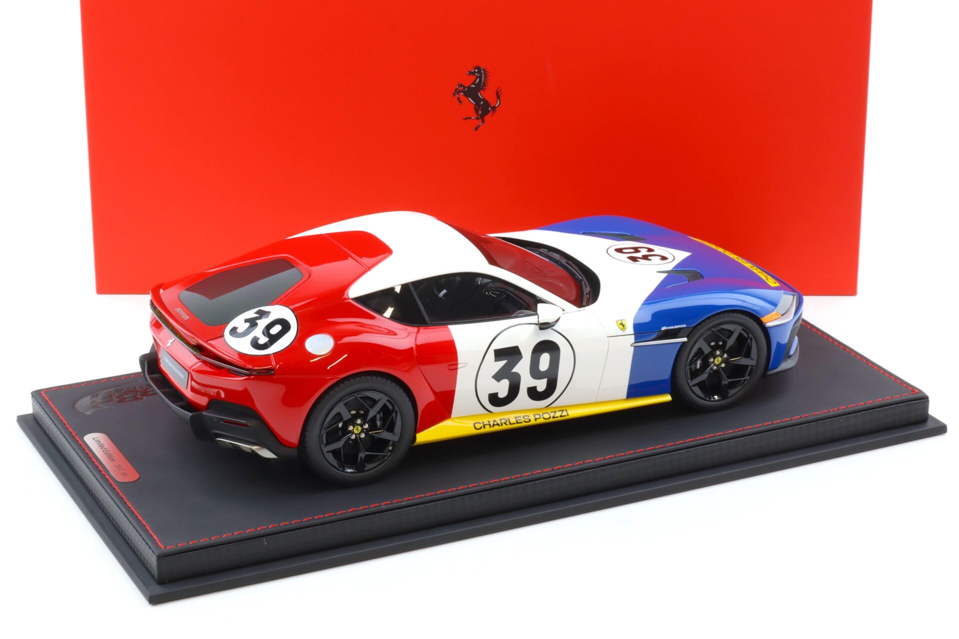 1:18 BBR Ferrari 12Cilindri Tribute to Le Mans 1972 Charles Pozzi #39 - Limited 48 pcs.